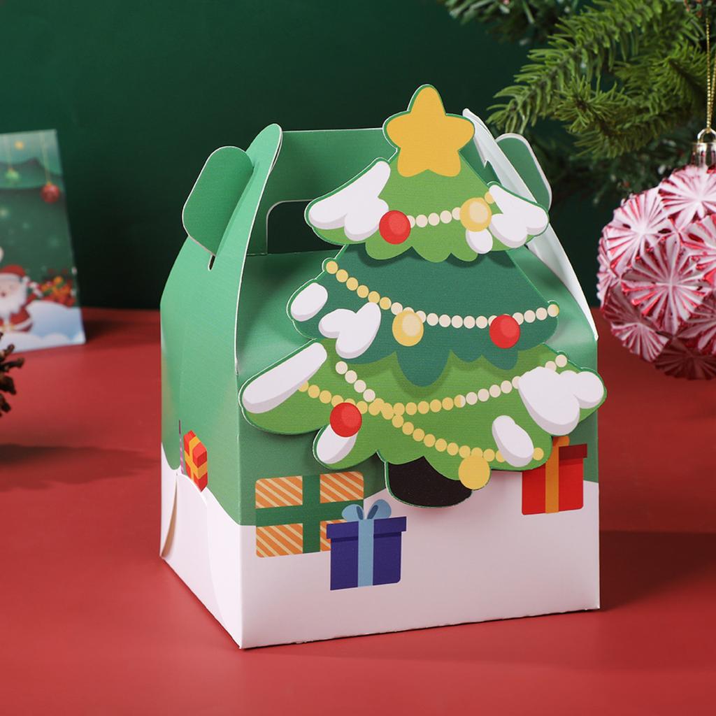 Christmas Cartoon Hand-held Gift Box, Christmas Eve Packaging Box