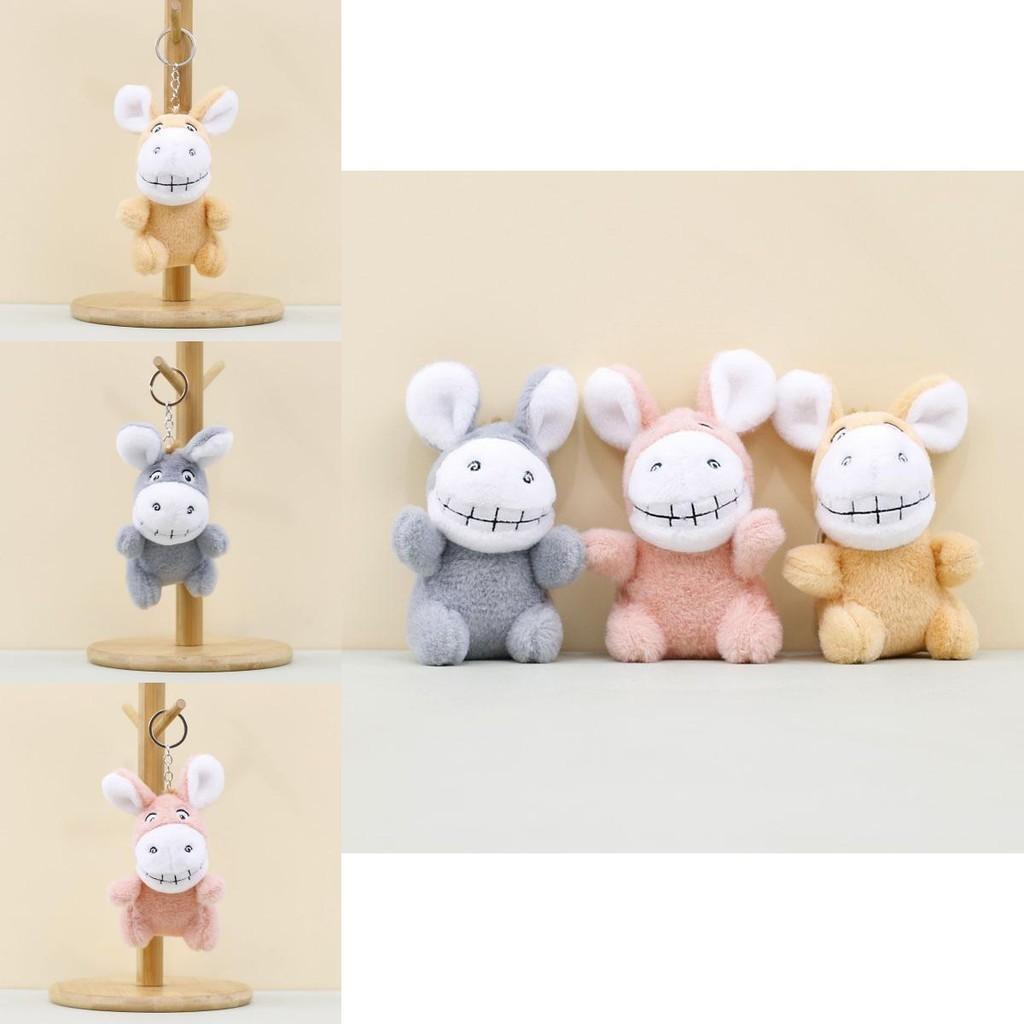 Adorable Plush Donkey Keychain Soft Stuffed Animal Toy Cute Donkey Doll