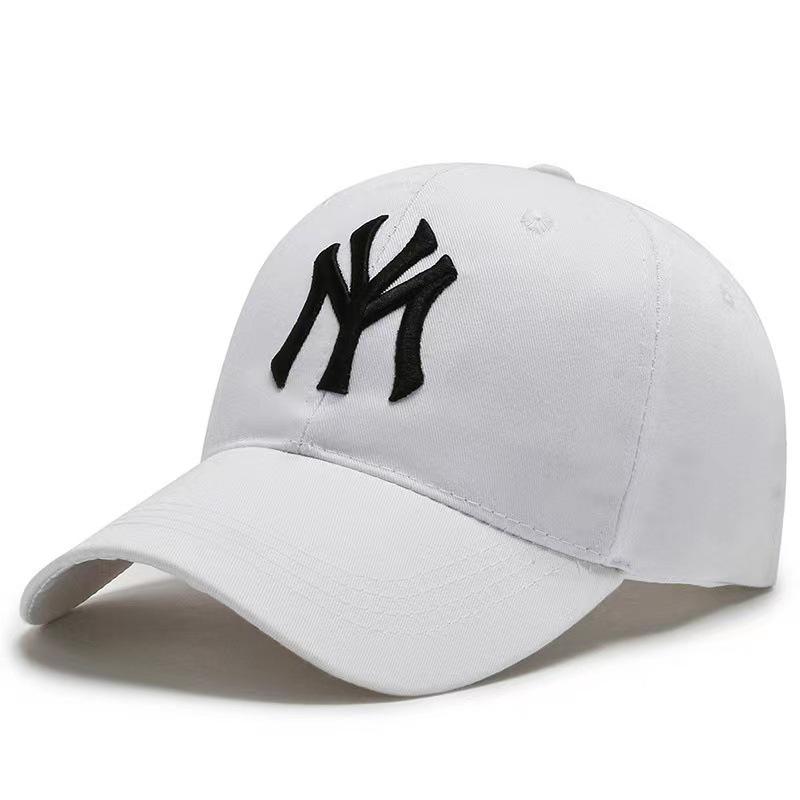 Korean Style Women's Duckbill Cap with "MY" Embroidery - Spring/Autumn Fashion, Casual Baseball Hat for Outdoor Sunshade.