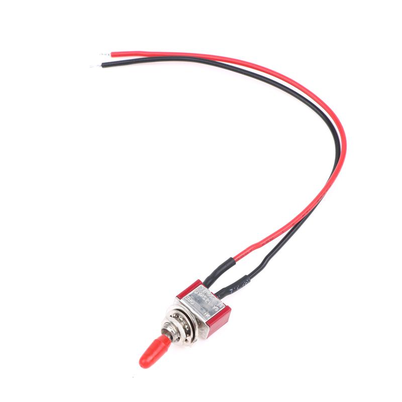 2/5Pcs Mini 2 Pin Led Lights For Car Accessories Switch On/Off Spst 3A 250V 6A 125V With Pre-Soldered Toggle Truck Wires Off