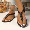 Source Sandals Women's Flat Bottom Large Size Woven Women's Sandals Fashion Shoes Style 36-43