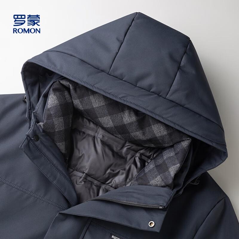 Romon Men's 90% Goose Down Mid-Length Jacket