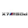 7.3cm for M logo new gray ABS letter sticker trunk badge For BMW X3 M40D 40I X4 M40D X5 M50D 50I X6 M50D 50I X7 M50D 50I DA9