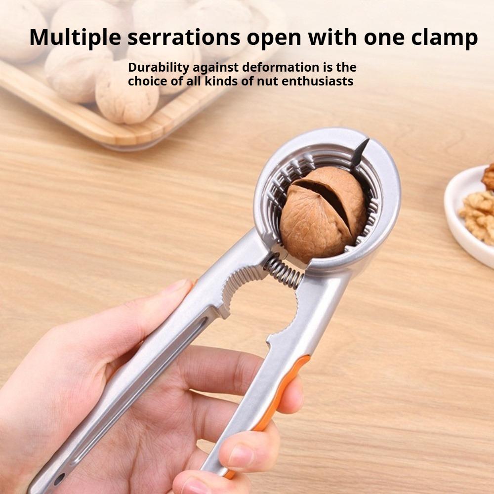 Щипцы для орехов с нескользящей ручкой, легкий открыватель грецких орехов и сухофруктов для дома и ресторана, многоцелевой инструмент-клипса