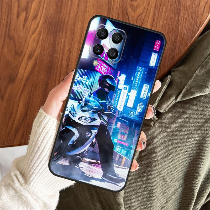 Neon Motorcycle Art Case For Samsung Galaxy M11 M21 M31 M35 M12 M13 M14 M15 M16 M36 M56 M53 M32 M52 M55 M34 M54