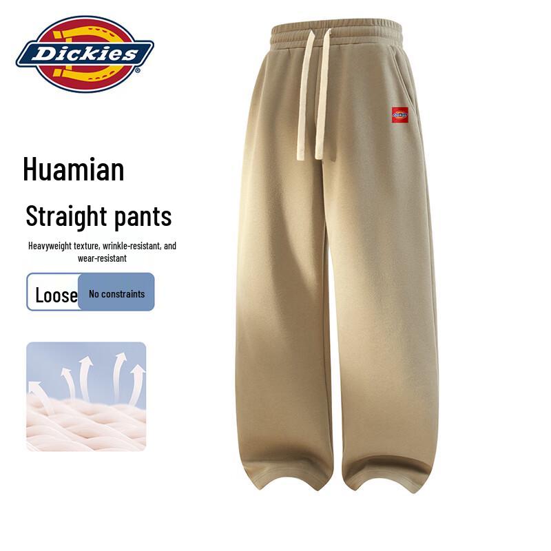 Мужские повседневные брюки Dickies, свободный крой, прямые штанины, смесовый хлопок A