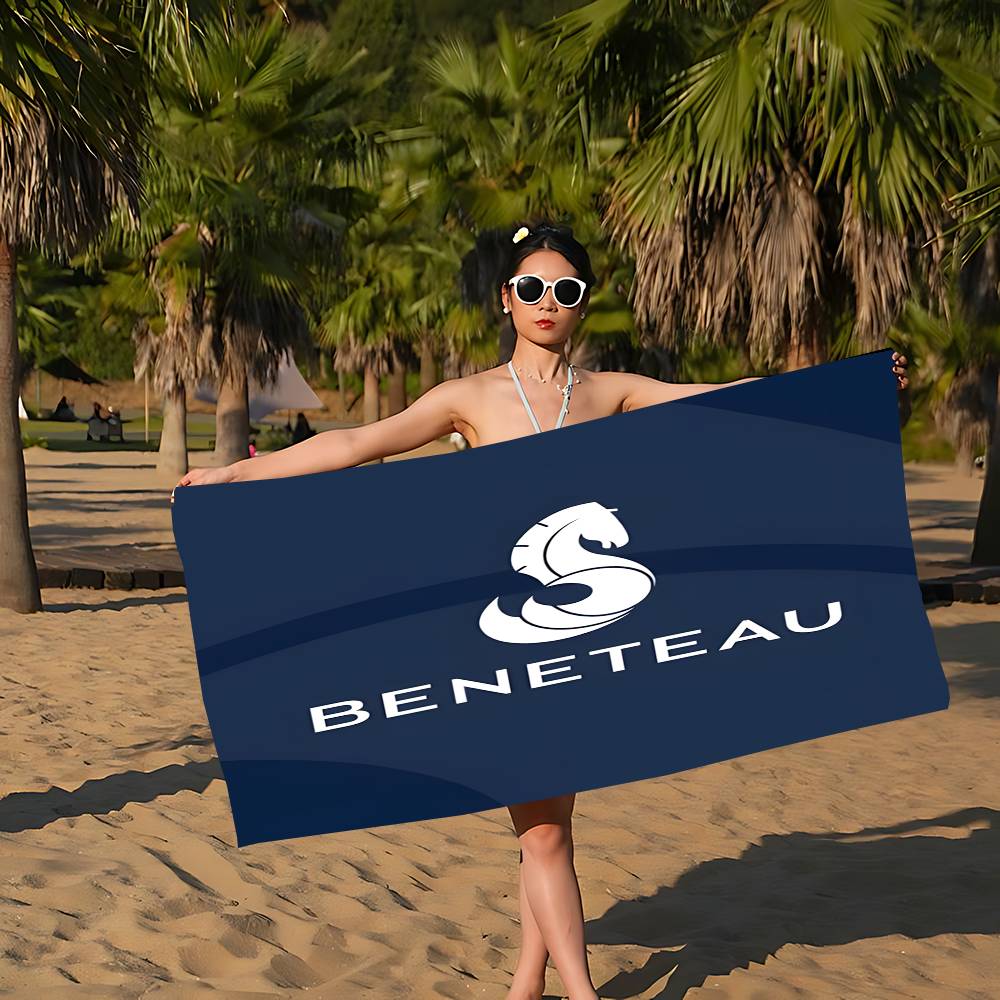 B-BENETEAU Логотип Аниме Пляжное Полотенце для Купания Мягкое Впитывающее Мочалка Детские Подарки для Детей Путешествия Кемпинг Спортзал