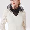 Ruffle Lace Faux Collar Detachable Neckpiece Decorative Collar Insert Half Shirt Accessory For Women Outfit Enhancer