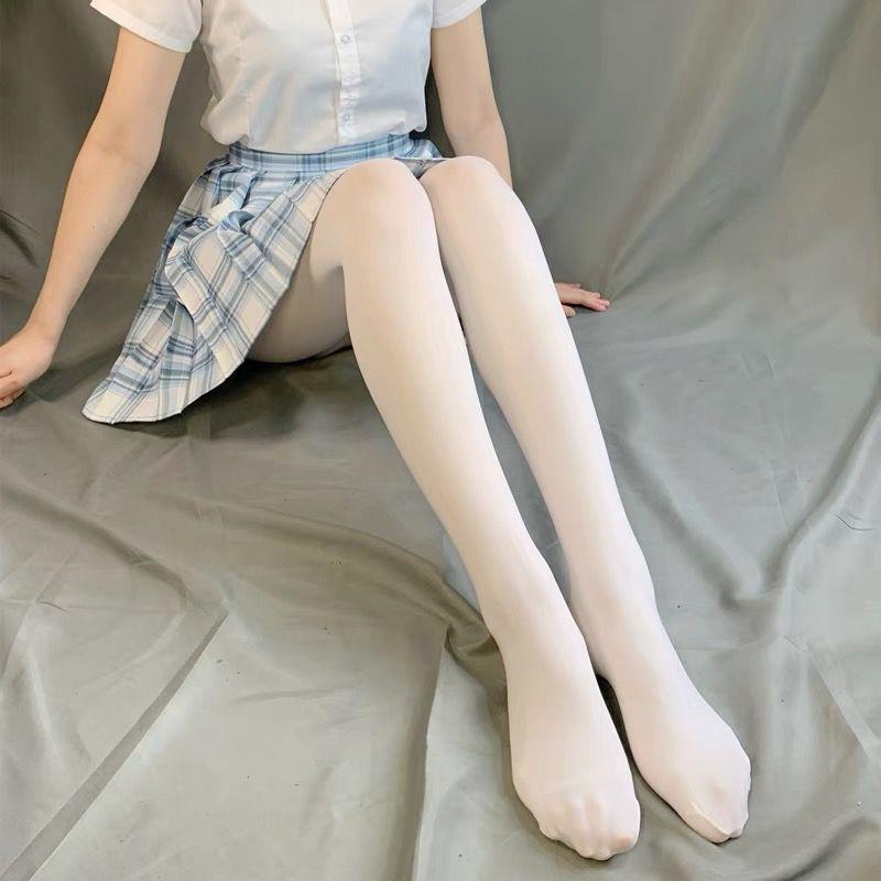 Lace Stockings, Stockings, Black Silk Sexy Suspenders, Women's Net Socks, Summer Thin White High Stockings, Knee Socks, Pantyhose.