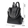 Backpack Large Capacity Ladies Travel Bag Fashionable Women Fashion Bag Trendy Casual Fashion Soft Leather Shoulder Bag Backpack