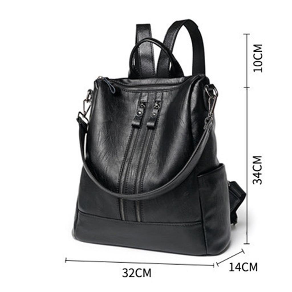Backpack Large Capacity Ladies Travel Bag Fashionable Women Fashion Bag Trendy Casual Fashion Soft Leather Shoulder Bag Backpack