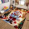 Cozy Christmas Gingerbread Cottage Patterned Rug Allseason Carpet For Study Reading Area Home Decor New Year Gift