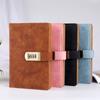 Square Lockable Journal PU Premium Quality Notepad Creative PU Leather Notebook  Travel