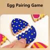 Wooden Egg Pairing Puzzle, Colorful Eggs Matching Game for Early Education,Color Cognition,Exercise Hand-Eye Coordination