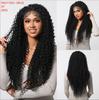 Latin Curly Lace Front Wig, Long 13x6 Large Hand-Tied Full Cap with Casual Parting