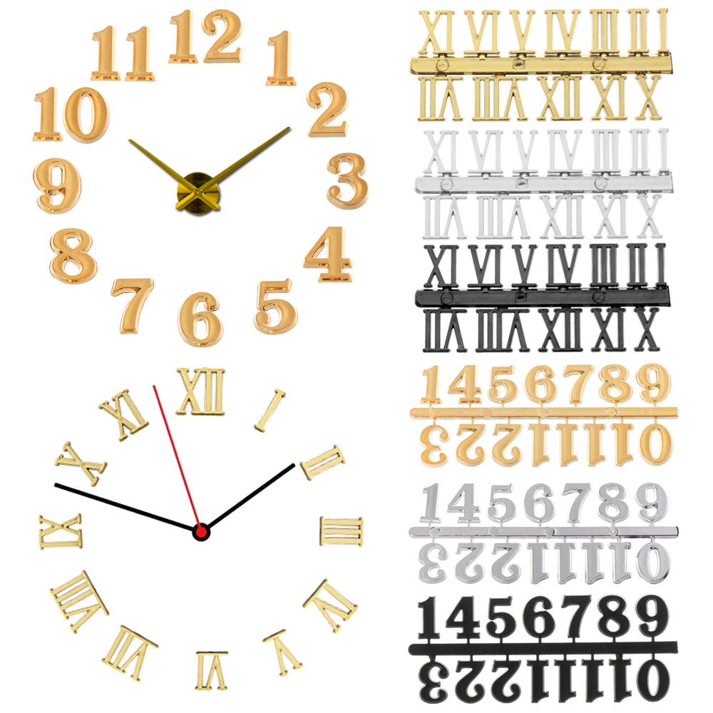 Replacement Gadget Arabic Number Clock Numerals Accessories Roman Numerals Quartz Clock Parts