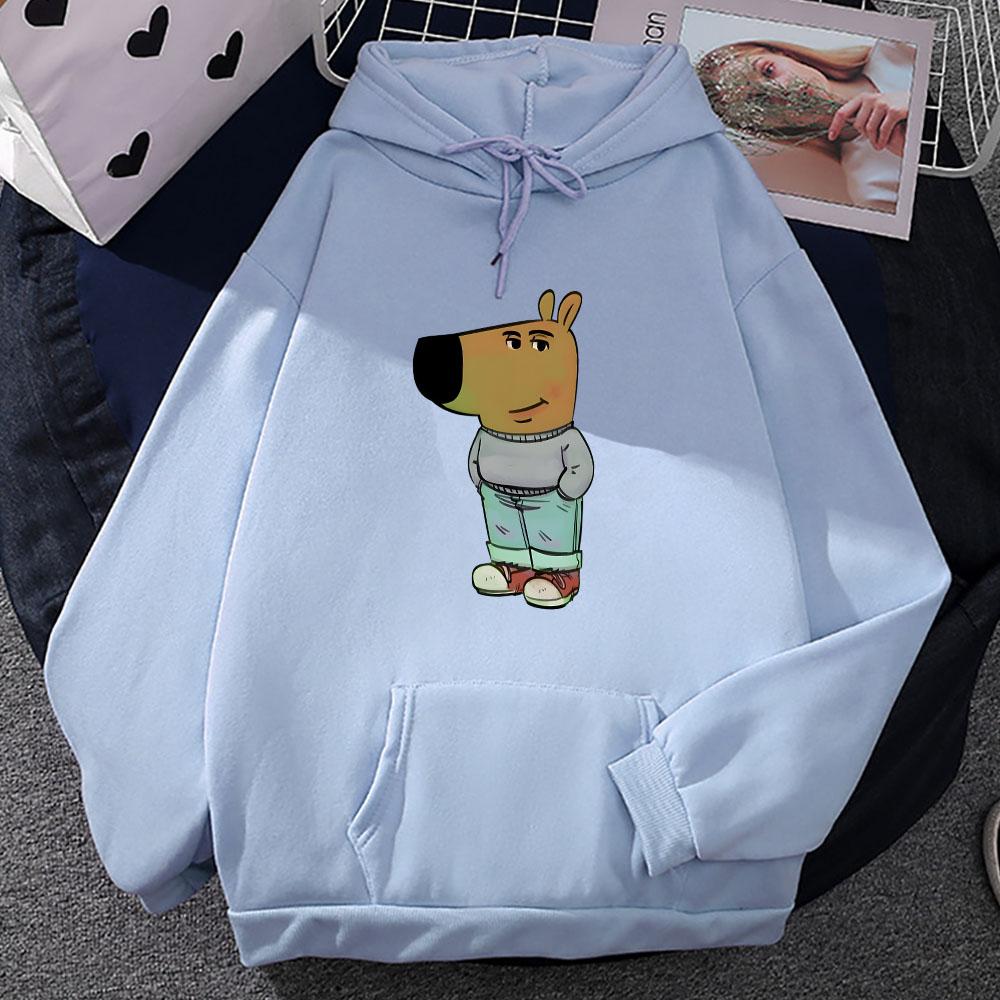 Толстовки Chill Guy с капюшоном и забавным графическим принтом, зимние с капюшоном и длинным рукавом, удобные мужские/женские топы
