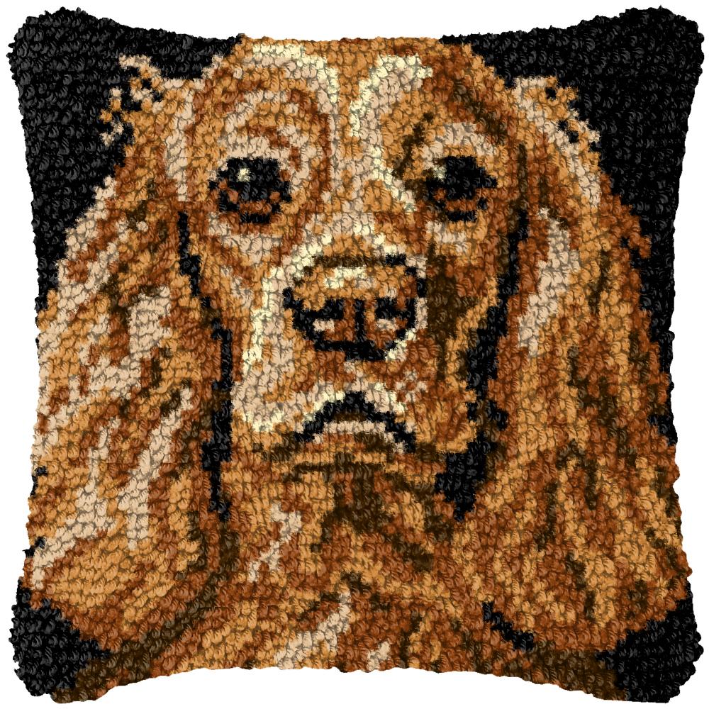 Wolf Dog Series Latch Hook Kits Animal myrna Pillowcase Knot Pillow Package Needlework Canvas Set DIY Embroidery Cushion Pillow