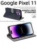 For Google Pixel 11 / Pro / Pro XL Flip Case RFID tection Dual-Layer Card Slot Soft Silicone External Leather Stand Holder Flip Cover