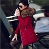2023 Winter Women Slim Fit Casual Fur Hoodie Cotton Coat Down Coat Jacket Outwear