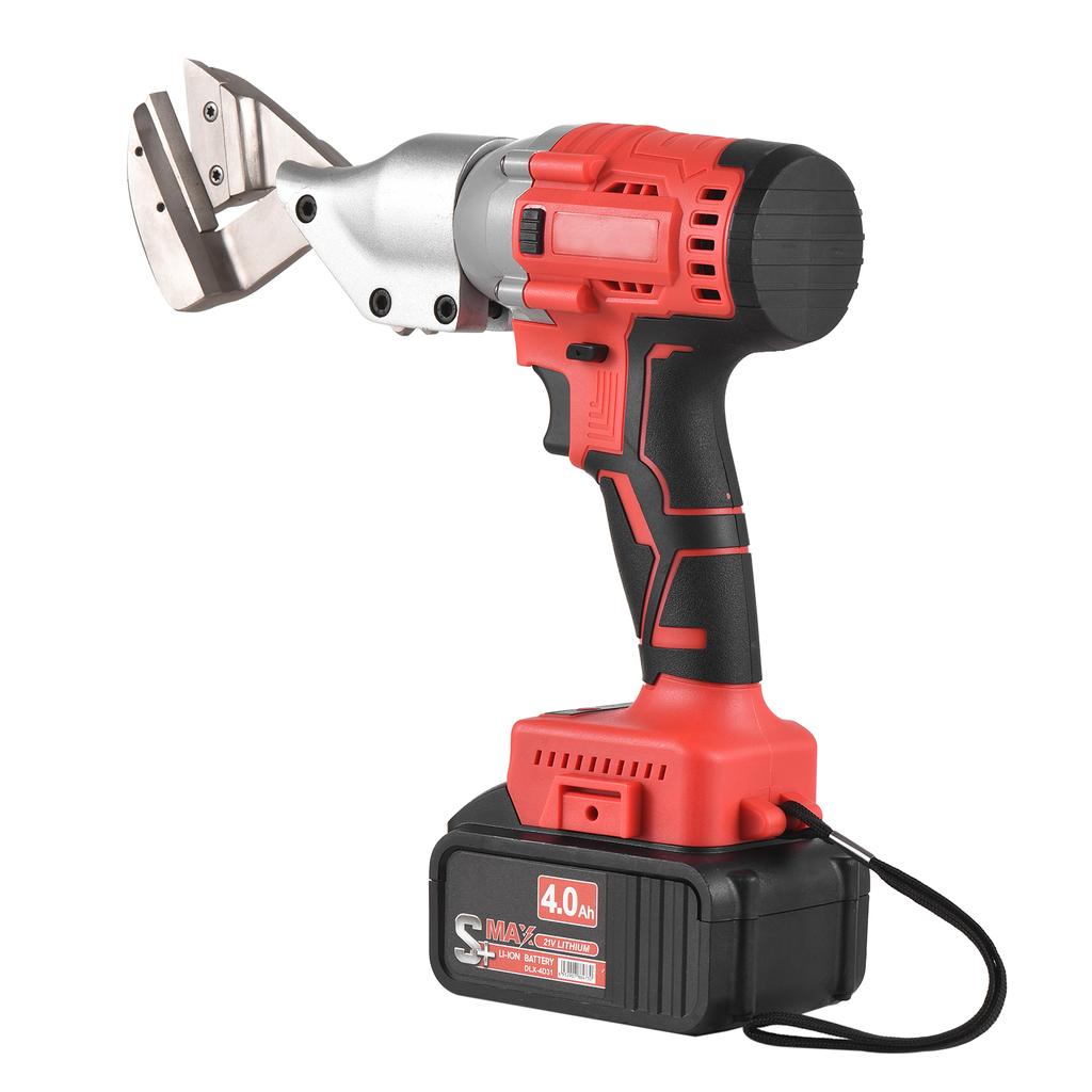 21V Brushless Mini Cordless Tin Snips Scissor 4.0Ah Rechargeable Li-ion Battery Electric Scissors