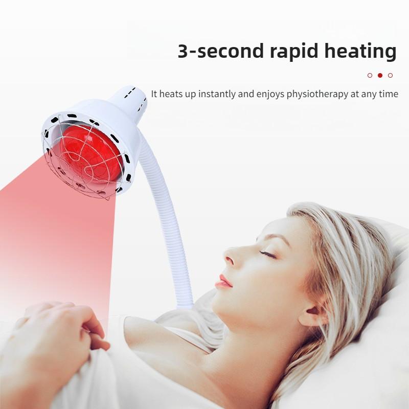 275W Infrared Baking Light Beauty Salon Desktop Infrared Physiotherapy Lamp Adjustable Temperature Heating Therapy Lamp