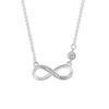 8 Characters Love Infinite Necklace, High-End Simplicity Mobius Infinite Symbol Necklace