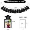 Graduation Decorations Class of 2025 Party Supplies - Congrats Grad, We are So Proud of You Banner and K-12th Grade Graduation Photo Banner