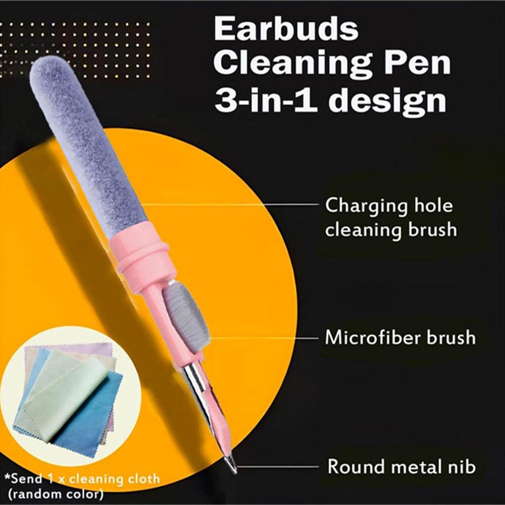 FONKEN Bluetooth Earphone Cleaner Kit for Earphone Case Cleaning Tool Brush Pen for Headset