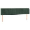 VidaXL LED Headboard Bedroom Furniture Double Bed Accessory Head of Bed Frame Interior Dark Green 3123293