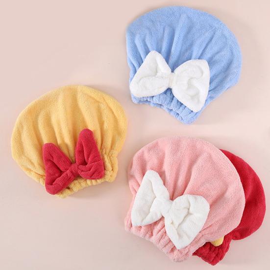 Шапочка для сушки волос с резинкой Суперабсорбент Быстросохнущий Утолщенный Меньше