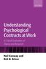 Книга Understanding Psychological Contracts At Work : A Critical Evaluation of Theory and Research