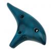 12 Holes Alto Tone C Blue Ceramic Ocarina for Children / Adults / Beginners with Song Book Neck Cord Carry Bag