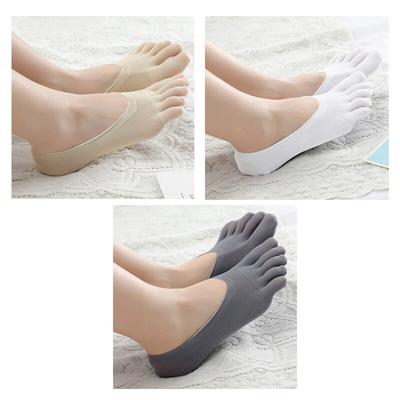 Женские летние носки с пятью пальцами, женские ультратонкие носки с забавным носком, невидимые силиконовые Sokken, противоскользящие, антифрикционные, Ecmln, Прямая поставка