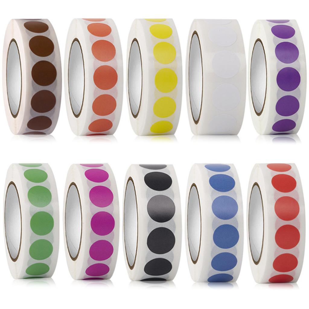 1000 шт. цветные наклейки с точками 13 мм маленькие круглые наклейки с точками самоклеящиеся этикетки для маркировки скрапбукинга фотоальбома