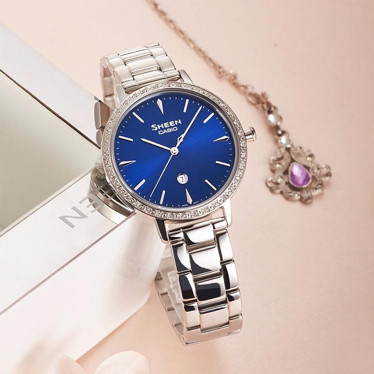 Casio Женские часы SHEEN Синие SHE-4535D-2AU SHE-4535D-2AU