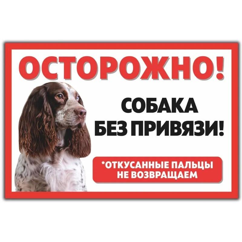 Смешная предупреждающая табличка о бродячей собаке, юмористическая табличка на забор