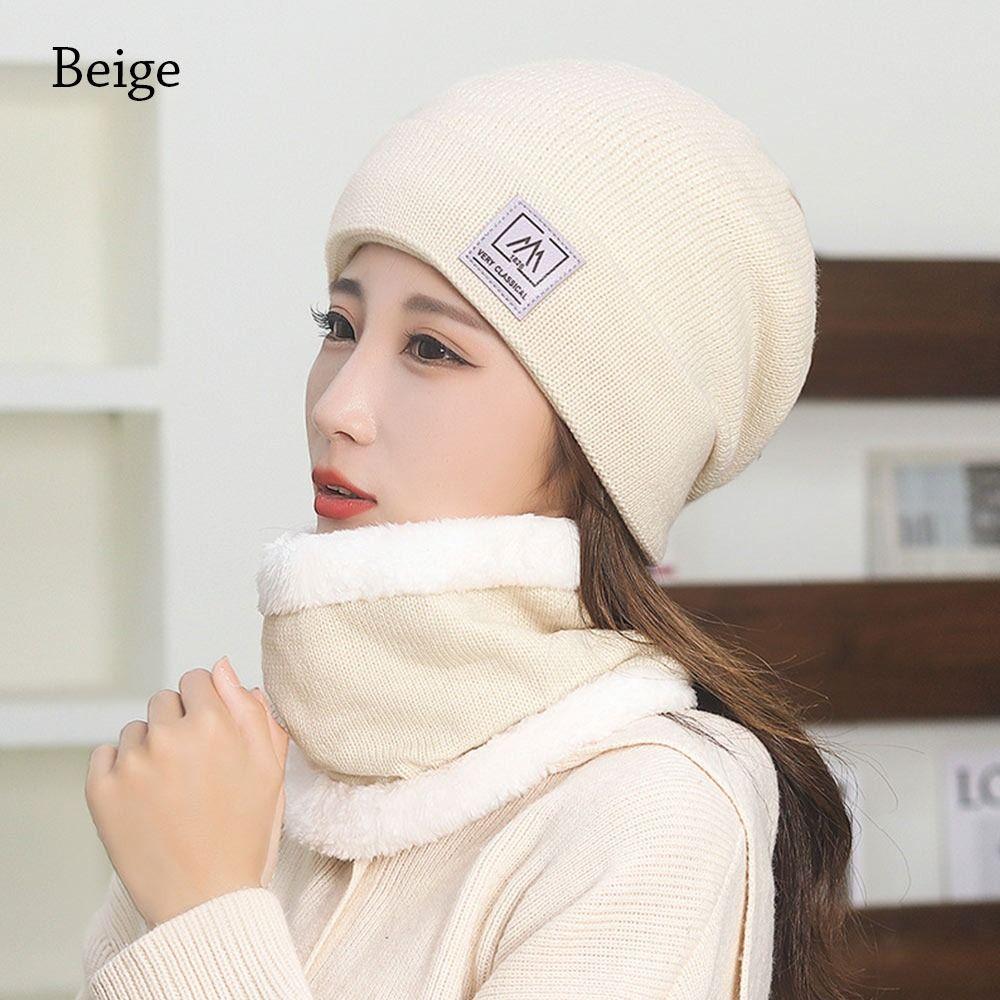 Флисовый шарф на шею, теплая вязаная шапка, зимняя Балаклава для мужчин и женщин