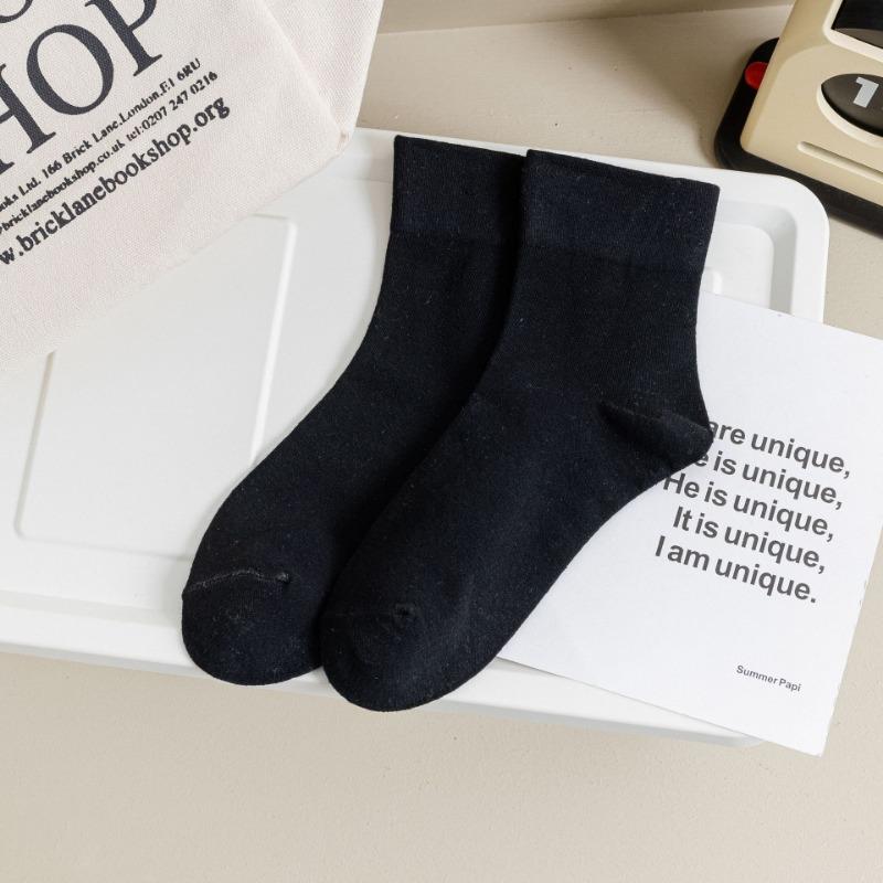 Однотонные послеродовые носки для женщин, носки до середины икры для весны и лета, простые женские носки