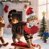 Рождественский костюм кошки Набор Шапка Санты и манишка Рождественская вечеринка Наряд для питомца для маленьких собак кошек Праздничный наряд Реквизит для фотографий