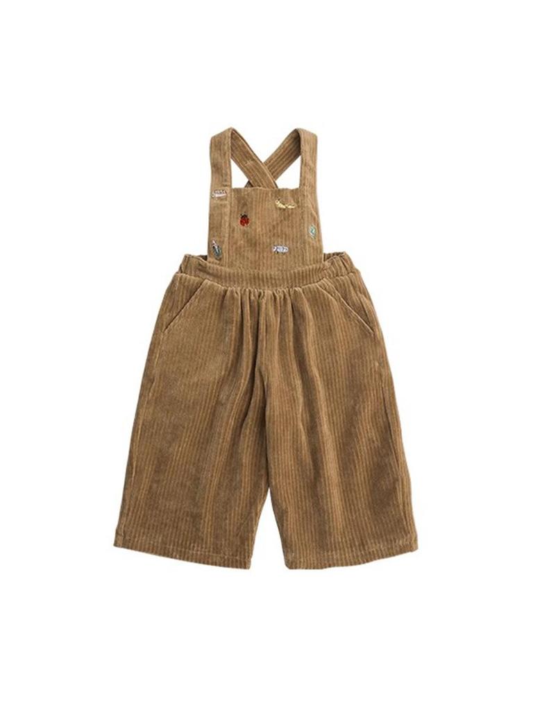 2025 Европейские и американские детские стильные комбинезоны осень/зима: Уличные штаны для мальчиков и девочек