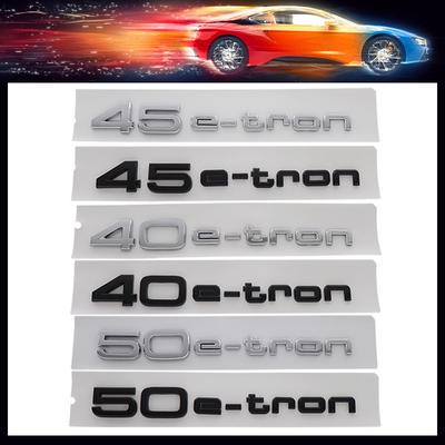 3D Премиум 40 45 50 e-tron Буквы для Q5 Q2L 40 45 50 quattro автомобиль Капот Крыло багажник Задняя наклейка Эмблема Значок Наклейка