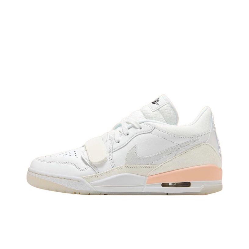 Jordan Legacy 312 Slip Resistant Abrasion Resistant Mid top Vintage Basketball Shoes Unisex White Blue Pink HF3182-100(Team373-)