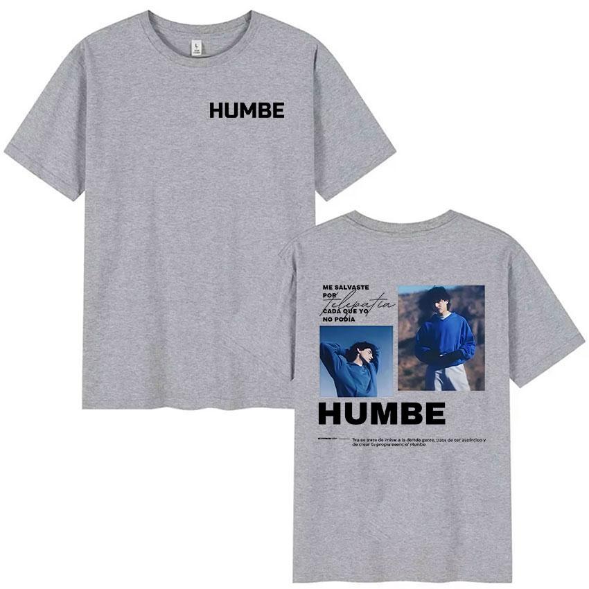 Singer Humbe Dueno Del Cielo Tour 2026 Graphic TShirt Mens Hip Hop Pop Fans Fashion Oversized Cotton T Shirt Gothic Streetwear