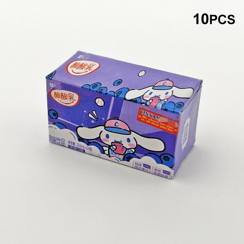 8/10 шт. миниатюрный кукольный домик имитация ящика для молока супермаркет магазин еды мини-коробка для напитков для кукольных аксессуаров игрушка