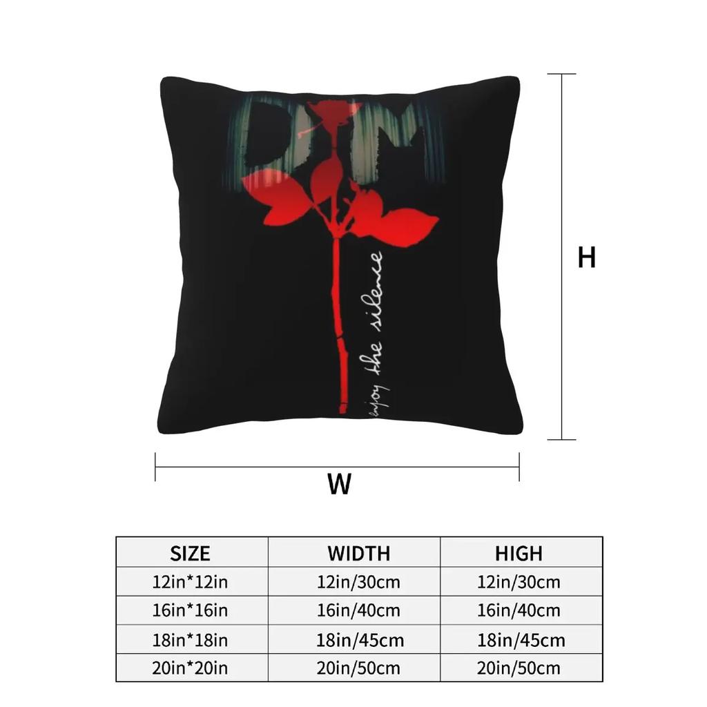 Electronic Rock Depeche Cool Mode 2 Pcs Square Pillowcase Pillow Cover Cushion Decor Comfort Throw Pillow For Home Car