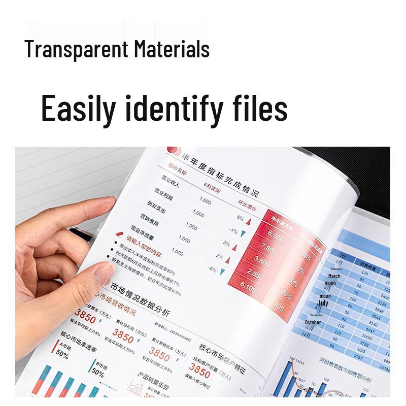 Deli A4 11-Hole Document Sleeves