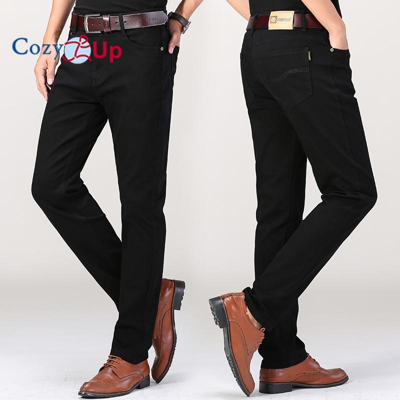 Уютные мужские джинсы Slim Fit Skinny Denim Stretch Tapered Jean Pants