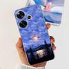 For Xiaomi Poco F6 Case Popular Butterfly Flower Soft Clear Silicone TPU Back Cover For Xiaomi Poco F6 5G F 6 PocoF6 Phone Cases