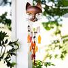 (SU)Novel And Interesting Handicraft Metal Catfish Wind Chime Home Decoration Pendant